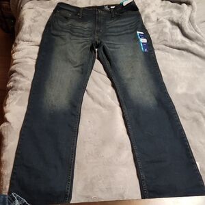George Dark Blue Boot Cut Jeans